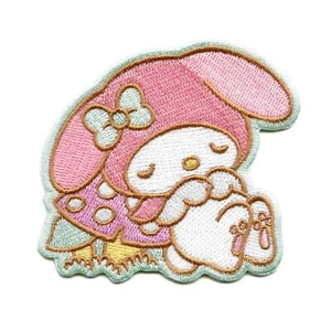 My Melody Mushroom Nap Patch Hello Kitty Cartoon Embroidered Iron On - Picture 1 of 2