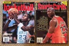 (2) Beckett Basketball Card Monthly Sports Cards Magazines Michael Jordan Bulls