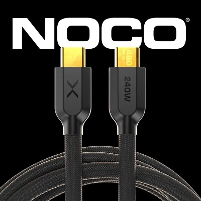NOCO XGrid XC1: 240W Cable USB-C a USB-C con Chip Marcador E - 3 Pies (Negro) Foto 1 de 4