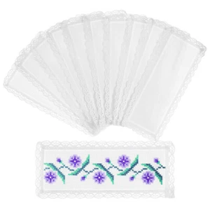 10Pcs Embroidery Book Marks Diy Handmade Cross Stitch Blank Bookmarks - Picture 1 of 11