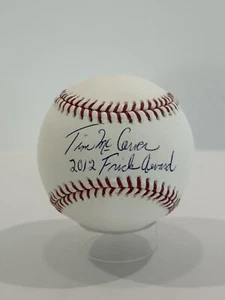Tim McCarver Autógrafo Firmado Grandes Ligas Béisbol Insc 2012 Premio Frick JSA - Imagen 1 de 6