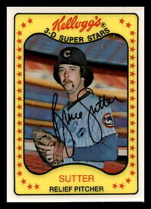 1981 Kellogg's 3-D Superstars Bruce Sutter HOF  Cardinals #56 Centered Mint