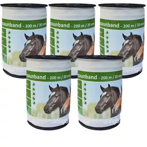1000 Meter Weidezaun Band 20 mm,4 Niro,weiss,Elektrozaun - Bild 1 von 1