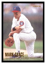 1996 Fleer #319 MARK GRACE Chicago Cubs ~D9PP