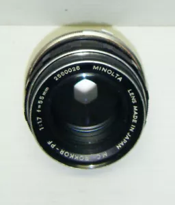 Minolta mc Tokkor-PF 55mm Lens No. 2560026 - Picture 1 of 12