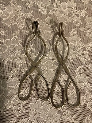 2 Vintage EKCO & A&J Straight Kitchen Tongs Center Hinge USA Stainless Steel - Image 1 of 4