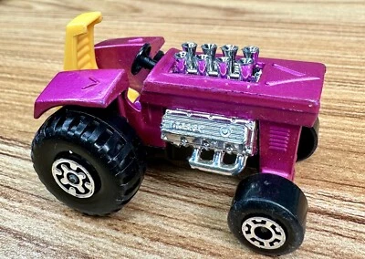 1972 Vintage Matchbox #25 Mod Tractor Purple Made In England Farm Equipment Toy - Image 1 of 4