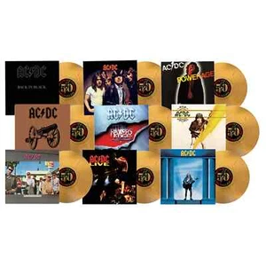 AC/DC 50th Gold Vinyl LP Lot Back to Black Highway Razors & Deeds 2024 Sealed - Picture 1 of 2