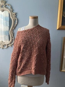 Nicole Miller Artelier Artist Sweater Dust Pink Color Sz Large Women - Picture 1 of 6