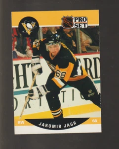 1990-91 PRO SET JAROMIR JAGR ROOKIE, STATS ALIGNED # 632 - Picture 1 of 2