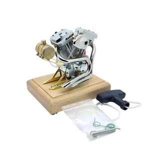 Retro-Motorrad-Benzinmotor Modell OHV V-Twin Mini-Viertakt-Verbrennungsmotor R34 - Bild 1 von 8