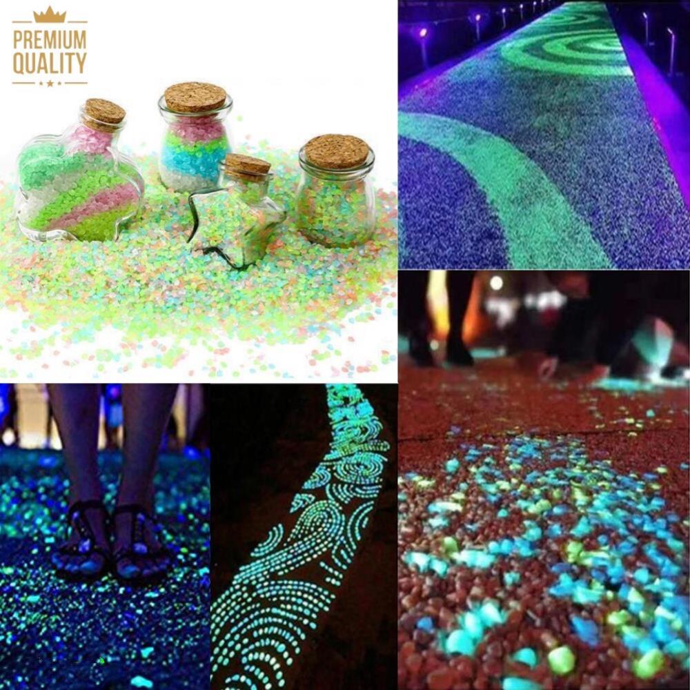 Pietre Luminose 400 Pezzi - Fluorescenti, Per Giardino, Acquario, Decorazioni, Multicolore - Foto 7