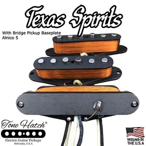 Tone Hatch handgewickelte Stratocaster Pickups Texas mit BASISPLATTE hergestellt 2 Bestellungen - Bild 1 von 3