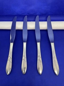 Oneida Community Lady Hamilton versilbertes Tafelmesser 9,25" Besteck Menge 4 - Bild 1 von 5