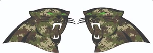 Panthers Oversized Mini Camo Football Helm Aufkleber - Bild 1 von 1