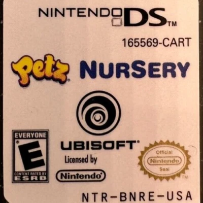 Petz Nursery (Nintendo DS, 2009) Animals Pets Cartridge Only Ubisoft Video Games - Image 1 of 3