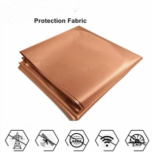 Protezione EMF puro rame blocco tessuto radiazioni RFID Singal Wifi EMI EMP RF - Foto 1 di 6