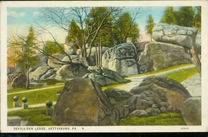 Devils Den Ledge Gettysburg Pennsylvania PA Postcard - Picture 1 of 2