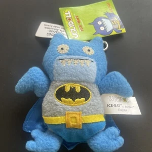 Batman Uglydoll Ice-Bat Blue Monster Key clip 3.5” Plush Gund - Picture 1 of 2