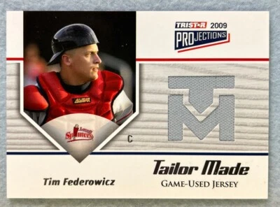2009 TRISTAR PROjections Tailor Made Game-Used Patch Tim Federowicz Spinners ‘b - Image 1 of 2