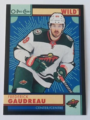 2022-23 O-Pee-Chee Frederick Gaudreau OPC Retro Black Card #219. Serial #82/100 - Image 1 of 3