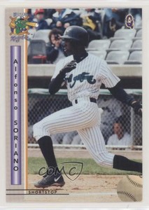 1999 Q Cards Norwich Navigators Alfonso Soriano #21 Rookie RC