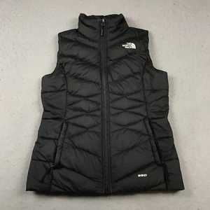 North Face Vest Womens XS Black Full Zip 550 Down Fill Puffer Outdoor Hiking - Picture 1 of 11