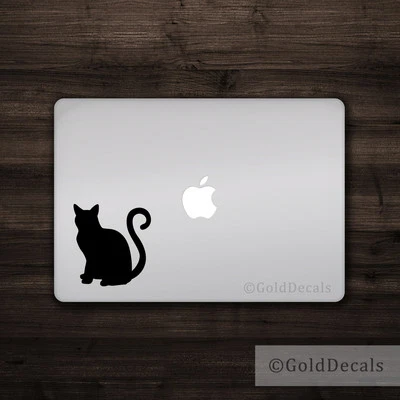 Cat - Vinyl Window Decal Laptop Sticker Kitten Sitting Bumper Sticker Pet Love - Image 1 of 2