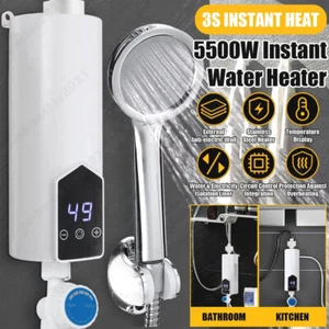 5500W Instant Tankless Electric Water Heater Under Sink Caravans - Picture 1 of 12