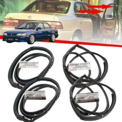 Sello de puerta de goma resistente al clima para Toyota Corolla AE100 AE101 EE101 1992-1995 Foto 1 de 4