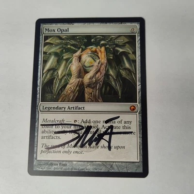 MTG Mox Opal Scars of Mirrodin - Signed by Artist Volkan Baga - Image 1 of 2