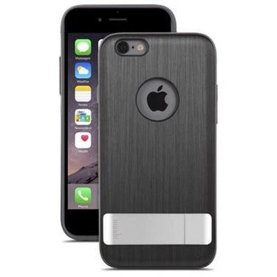 Moshi Funda para iPhone 6 Plus/6SPlus iGlaze Rígida con Soporte KAMELEON, Negro - Imagen 1 de 4