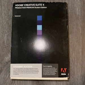 ADOBE CREATIVE SUITE 4 WINDOWS FULL STUDENT 6 DVD VERSION - Afbeelding 1 van 5