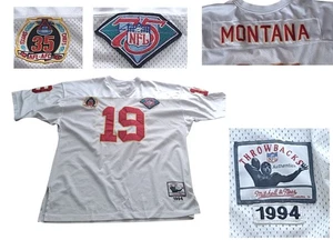 Camiseta deportiva Mitchell & Ness 1994 Joe Montana Kansas City Chiefs Throwbacks NFL defectuosa - Imagen 1 de 18