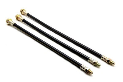 Conjunto de mangueira de freio dianteira traseira Plymouth Barracuda 6 cilindros X3 64 65 66 1964 1965 1966 - Imagem 1 de 2