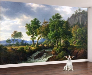 Pintura clásica - Papel pintado de paisaje, mural, tapiz - Imagen 1 de 11
