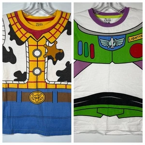 2 Disney Pixar Toy Story Shirts Kinder Größe 10 Woody Buzz Disney World Epcot T - Bild 1 von 15