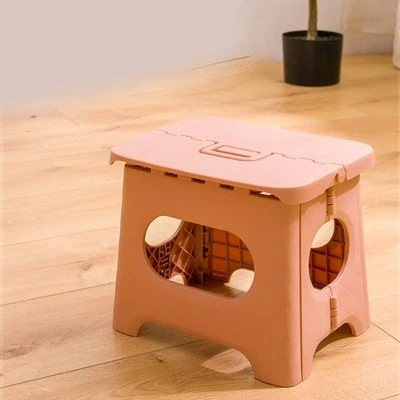 AA (Pink)Folding Step Stool Portable Strong Space Saving Plastic Footstool For A - Image 1 of 4