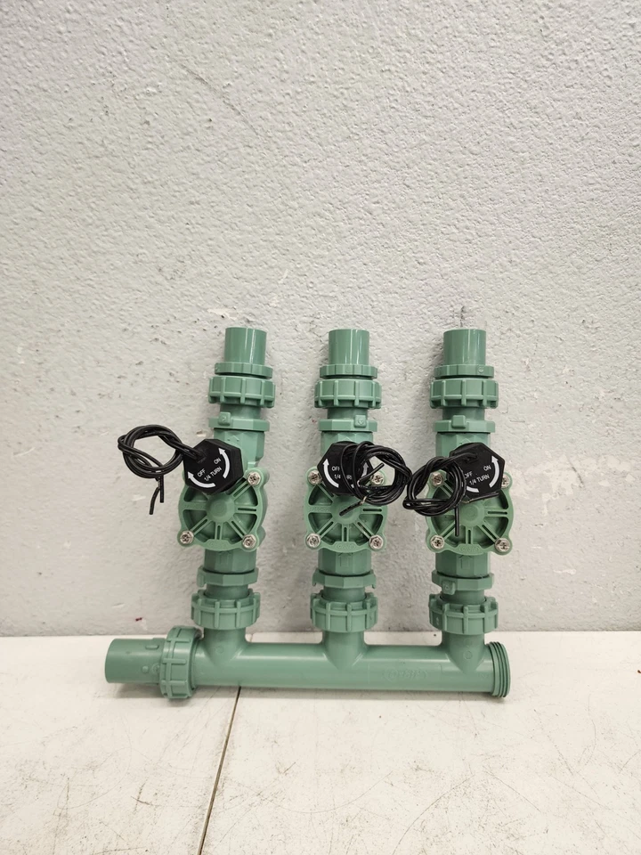 Orbit 3-Valve Inline Manifold Assembly Sprinkler Control PVC Poly Compatible.👁 - Image 1 of 4
