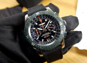 BREITLING 43 mm Skyracer Raven A27363 Chronograph Automatic BOX grüne Lünette - Bild 1 von 8