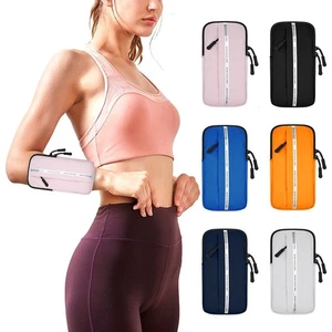 Waterproof Cell Phone Arm Bag Fitness Cell Phone Bag for Exercise Workout - Photo 1 sur 17