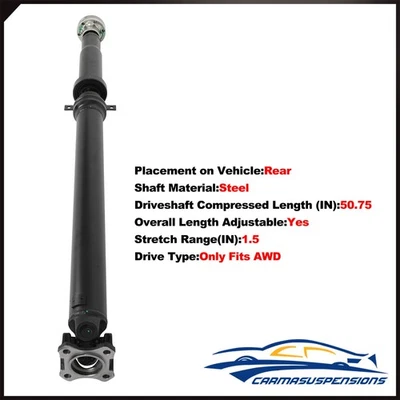 Rear Driveshaft For Land Rover LR3 2005-09 LR4 2010-16 V6/V8 4.4L/3.0L/5.0L AWD - Image 1 of 4