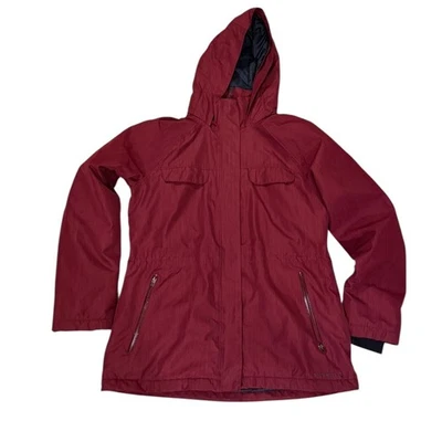 Merrell Ladies Red Anorak Jacket Hooded  perfect for chore coat sz large - Image 1 of 4