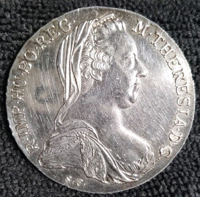Thaler de prata Maria Theresa - Imagem 1 de 2