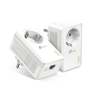TP-Link TL-PA7019P KIT AV1000 Gigabit Powerline Adapter Kit mit Steckdose Weiß - Bild 1 von 4