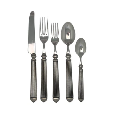 布加迪 VIETRI 资本平底锅 18/10 不锈钢 5 件套 527.8GR #8224 — 第 1/4 张图片