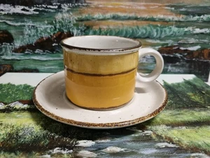 VTG 70s Stonehenge Midwinter Sun tea coffee cup saucer set 2pc England - Picture 1 of 11