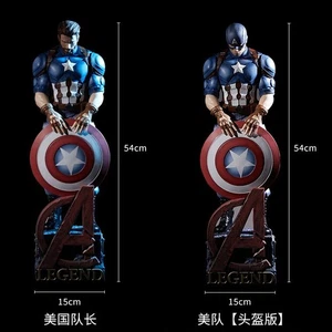 Captain America 54 cm Resin Statue Modell Spielzeug Figur Sammlerstück Deko Ornament  - Bild 1 von 18