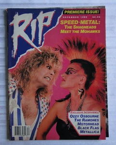 Vintage Magazin RIP Dezember 1986 Premiere Ausgabe Ozzy The Ramones Motorhead 110 - Bild 1 von 16