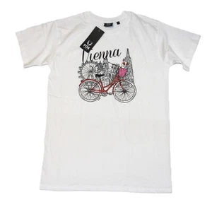 Fox Original Austria “Vienna” Graphic T-shirt Pink / White Cotton Top Girls XL - Picture 1 of 19